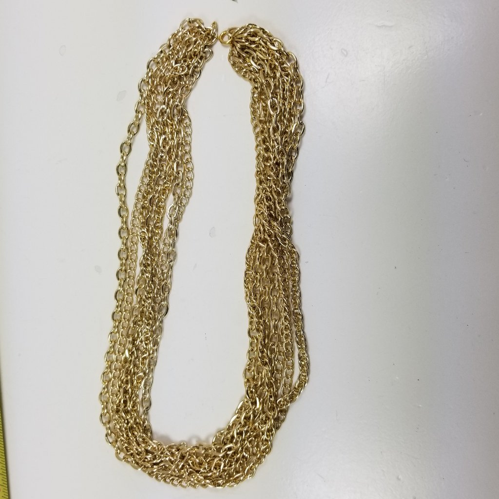 Gold Tone Chain Necklace Vintage Gold Tone